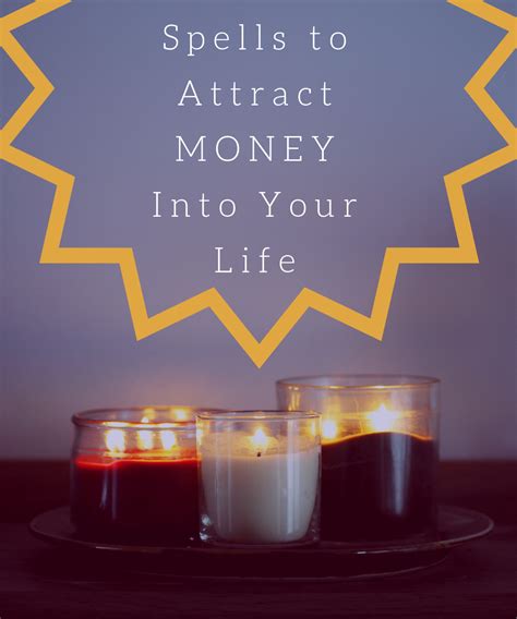 Financial candle spell